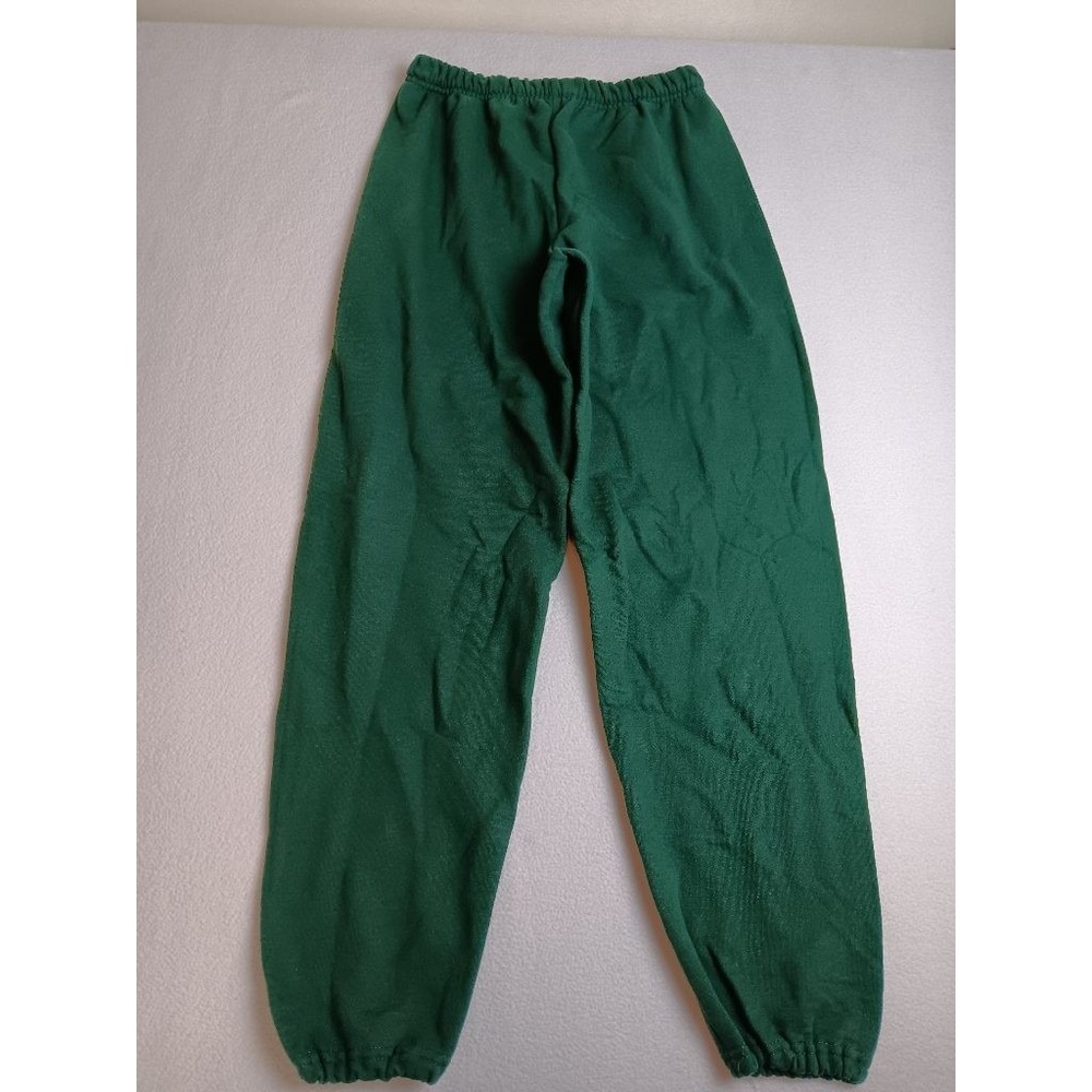 Jerzees NuBlend Green Fleece Sweatpants Mens Size S Elastic Waist Joggers Cotton